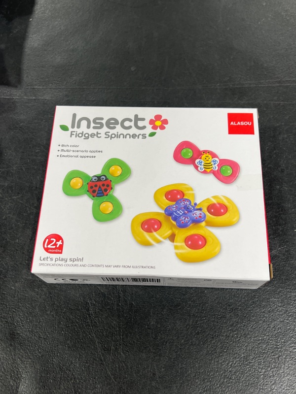 Photo 1 of 3PCS Suction Cup Spinner Toys for 1 2 Year Old Boys|Spinning top Baby Toys 12-18 Months|First Birthday Baby Gifts for 1 Year Old Girls|Sensory Toys for Toddlers 1-3 Insect