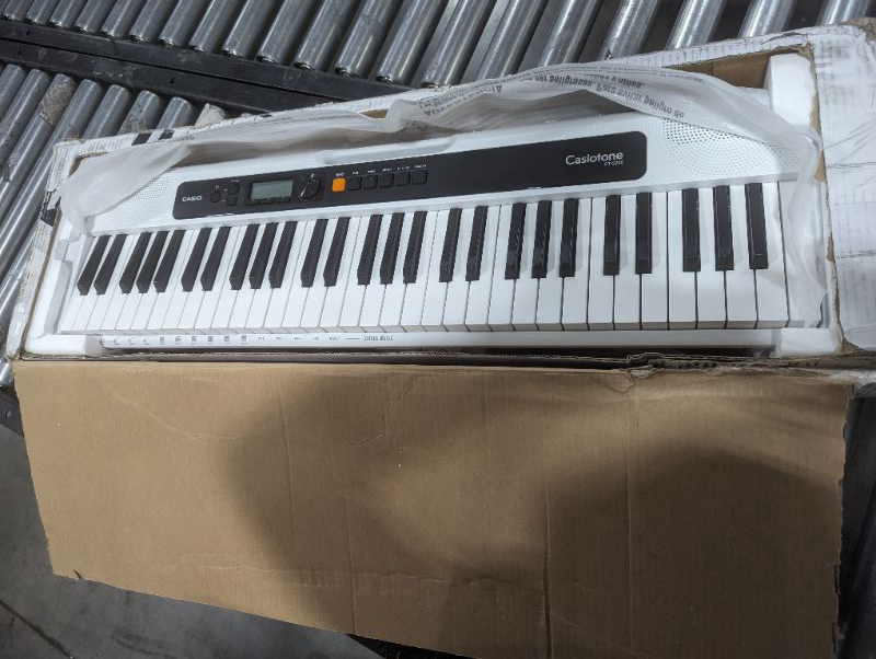 Photo 2 of Casio Casiotone, 61-Key Portable Keyboard with USB, White (CT-S200WE)