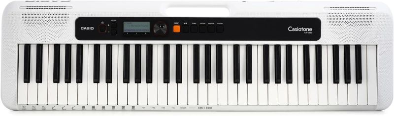 Photo 1 of Casio Casiotone, 61-Key Portable Keyboard with USB, White (CT-S200WE)