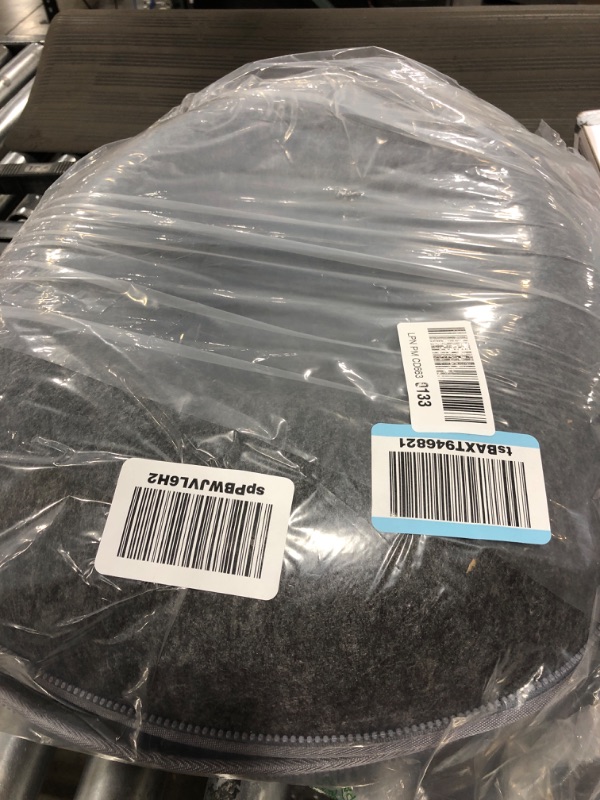 Photo 1 of Cat Tunnel Bed, Cat Tunnels for Indoor Cats Large, Peekaboo Cat Cave, Cat Hideaway Folded Cat Donut Tunnel, Detachable Round Felt & Washable Interior Cat House (20 in * 20 in* 9 in Medium) Dark Gray Medium(20 in * 20 in * 9 in)