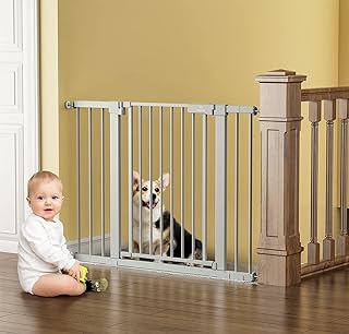 Photo 1 of  BabyBond Baby Gate for Stairs, Extra Wide Baby Gates for Doorway, Auto Close Safety Pet Gate, with Extenders