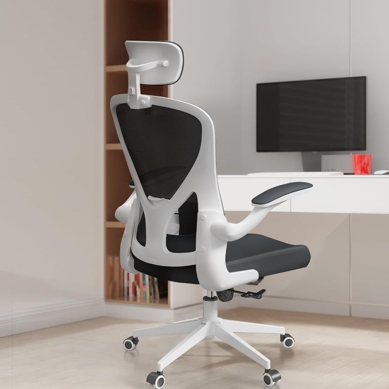 Photo 1 of SICHY AGE  Desk Chair Ergonomic Chair with Headrest Home Office Chair Computer Chair Desk Chair Adjustable Headrest Lumbar Support Heavy Duty Office Chair with Metal Base