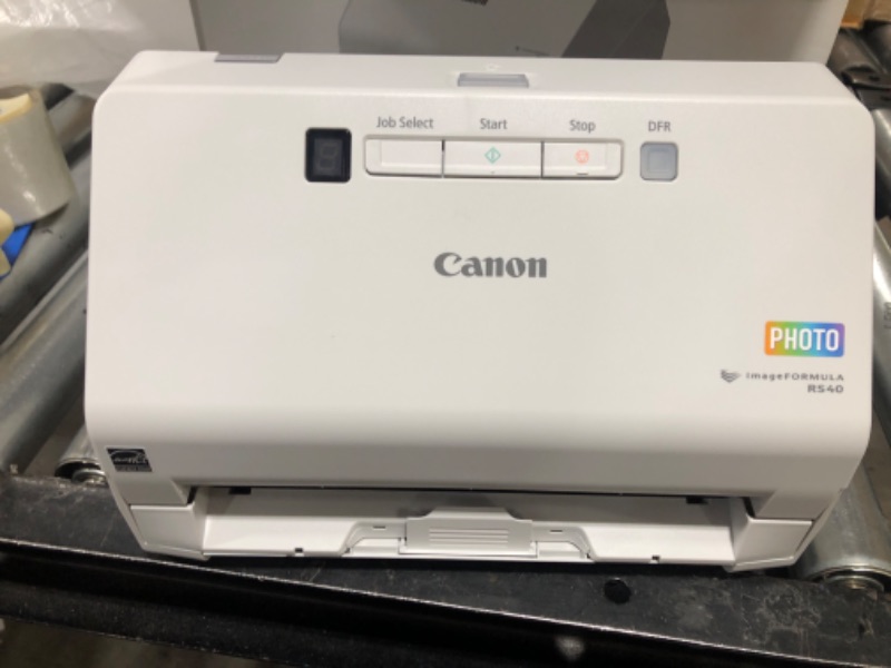 Photo 2 of Canon imageFORMULA RS40 Photo and Document Scanner, with Auto Document Feeder | Windows and Mac | Scans Photos - Vibrant Color - USB Interface - 1200 DPI - High Speed - Easy Setup
