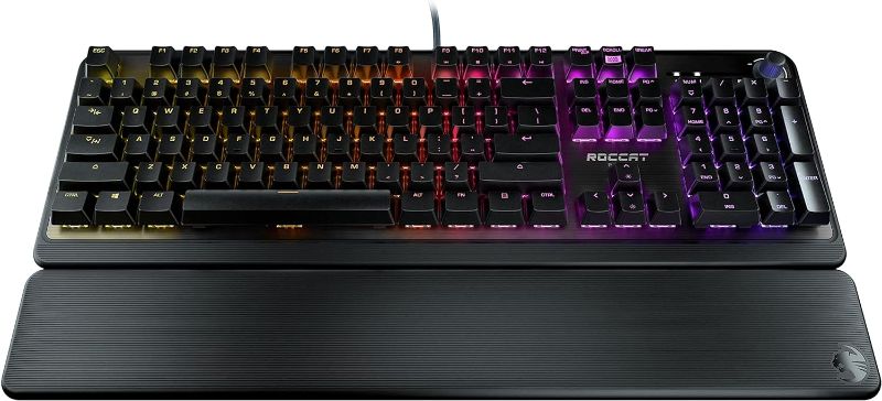 Photo 1 of ROCCAT Pyro Mechanical Gaming Keyboard with RGB Lightning, Black (ROC-12-622) with ROCCAT Burst Pro Lightweight Optical Gaming Mouse & ROCCAT Elo 7.1 USB Wired Surround Sound PC Gaming Headset Pyro Mechanical + Burst Pro