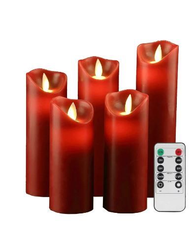 Photo 1 of  Pack Red Flameless Candles