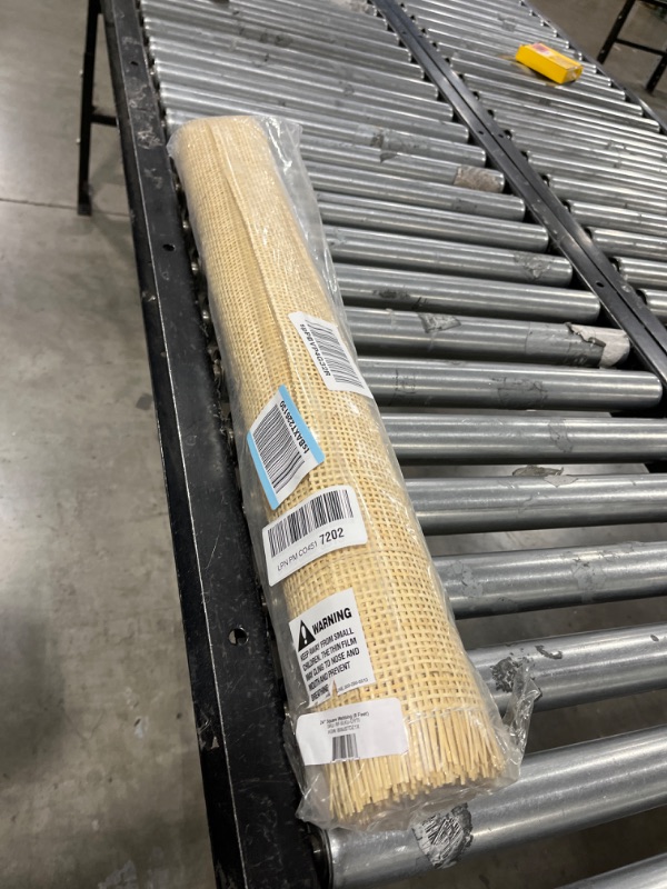 Photo 1 of 24" Width Natural Rattan Square Webbing, Radio Weave, Rattan for Caning Projects (8 Feet)