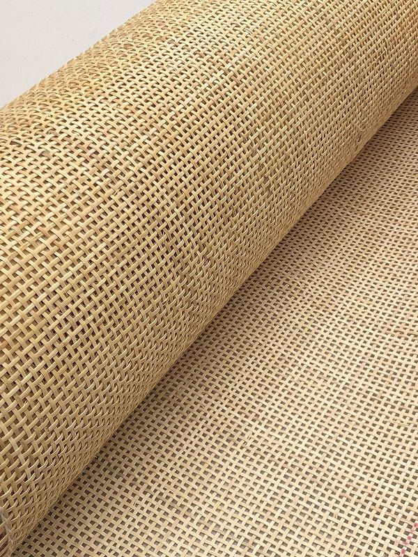 Photo 1 of 24" Width Natural Rattan Square Webbing, Radio Weave, Rattan for Caning Projects (8 Feet)