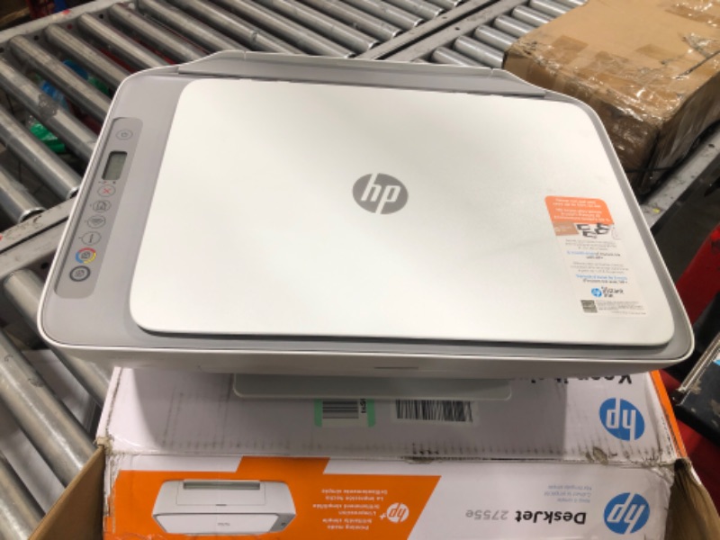 Photo 2 of HP DeskJet 2755e Wireless Color All-in-One Printer , white