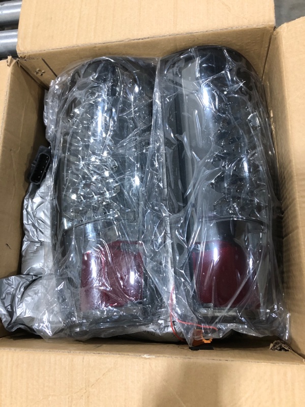 Photo 1 of DNA MOTORING TL-C10-LED-CH-SM LED Tail Light Assembly Driver & Passenger Side [Compatible with 99-00 Escalade / 92-94 Blazer / 88-99 C1500-C3500] Smoke Smoke
