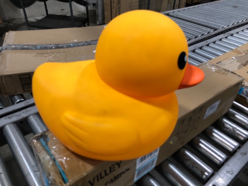 Photo 1 of Jumbo Rubber Duck Bath Toy - Giant Ducks Big Duckie Baby Shower Birthday Party Favors 8-Inches (Yellow)