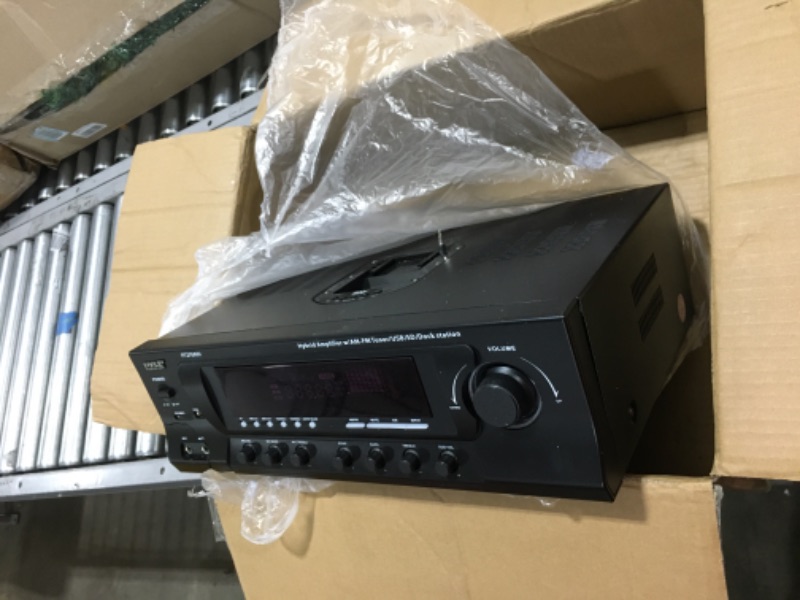 Photo 2 of 300W Digital Stereo Receiver System - AM/FM Qtz. Synthesized Tuner, USB/SD Card MP3 Player & Subwoofer Control, A/B Speaker, iPod/MP3 Input w/Karaoke, Cable & Remote Sensor - Pyle PT270AIU.5