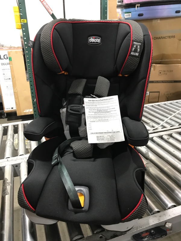 Photo 2 of Chicco MyFit Harness + Booster Car Seat, 5-Point Harness Car Seat and High Back Booster Seat, for Children 25-100 lbs. | Atmosphere/Black Atmosphere MyFit