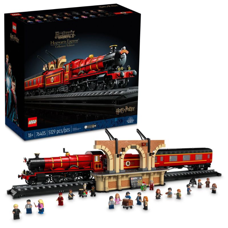 Photo 1 of ***FOR PARTS ONLY, MISSING MANY BAGS*&* LEGO HARRY POTTER HOGWARTS EXPRESS 76405 BUILDING SET FOR ADULTS PARTS (5,129 PIECES)