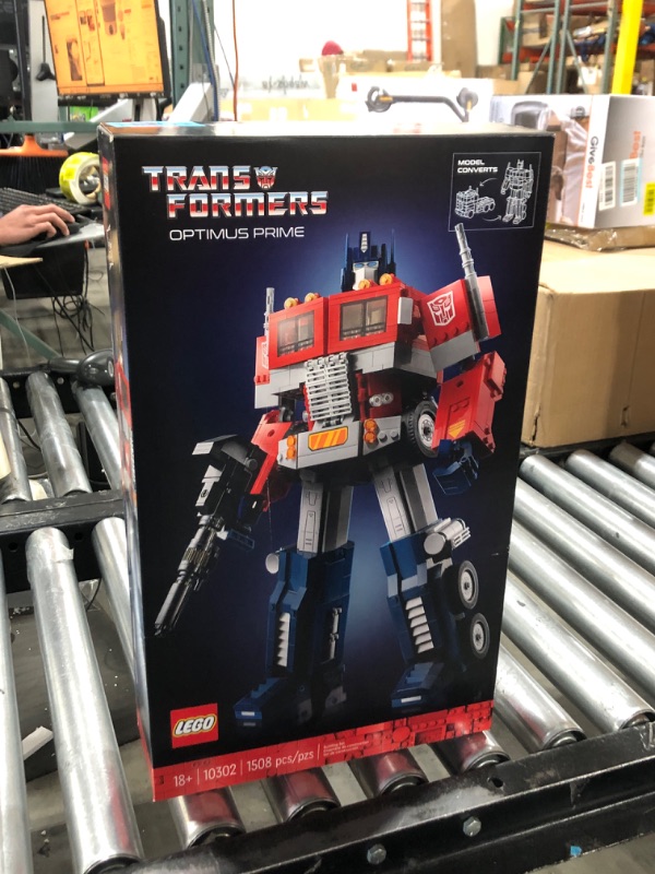 Photo 1 of LEGO Icons Optimus Prime 10302 Transformers Figure Set, Collectible Transforming 2-in-1 Robot and Truck Model Building Kit for Adults, Perfect for Display or Play Standard Packaging