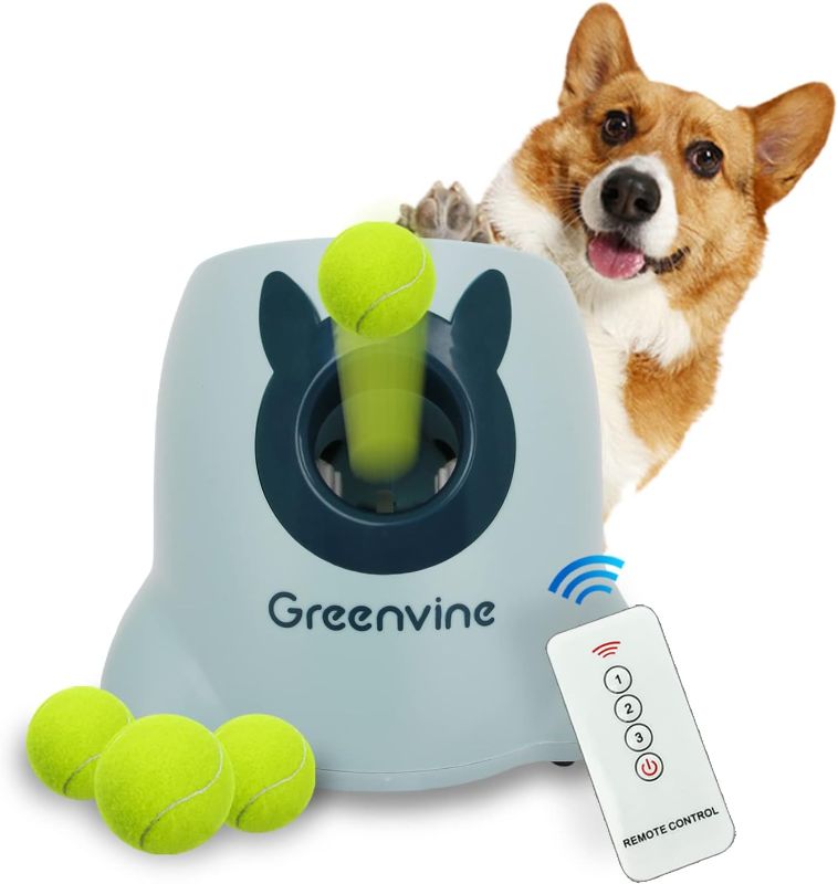 Photo 1 of Greenvine Automatic Dog Ball Launcher Interactive Ball Thrower Fetch it Machine 6 Balls Included