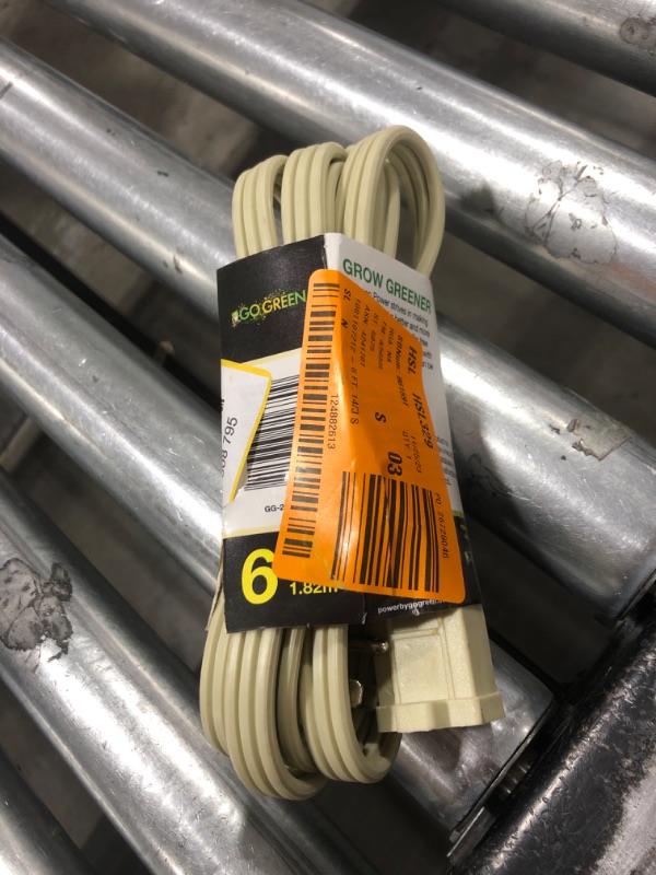 Photo 2 of Go Green Power Inc. GG-25606 6' 14/3 Appliance Cord,, Beige 6ft Beige