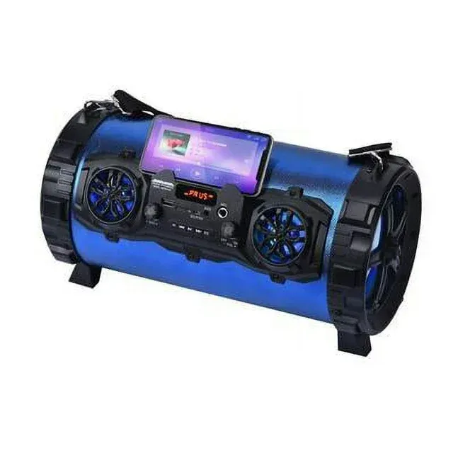 Photo 1 of MAX POWER MPD552BZ Portable Speaker w/5.5” Subwoofers Bass Controller Equalizer - Blue (Brand New)
