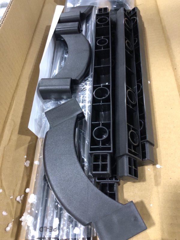 Photo 1 of 2 TIER EXTENDABLE AMD STACKABLE METAL SHOE RACK ESSR-2 BLACK