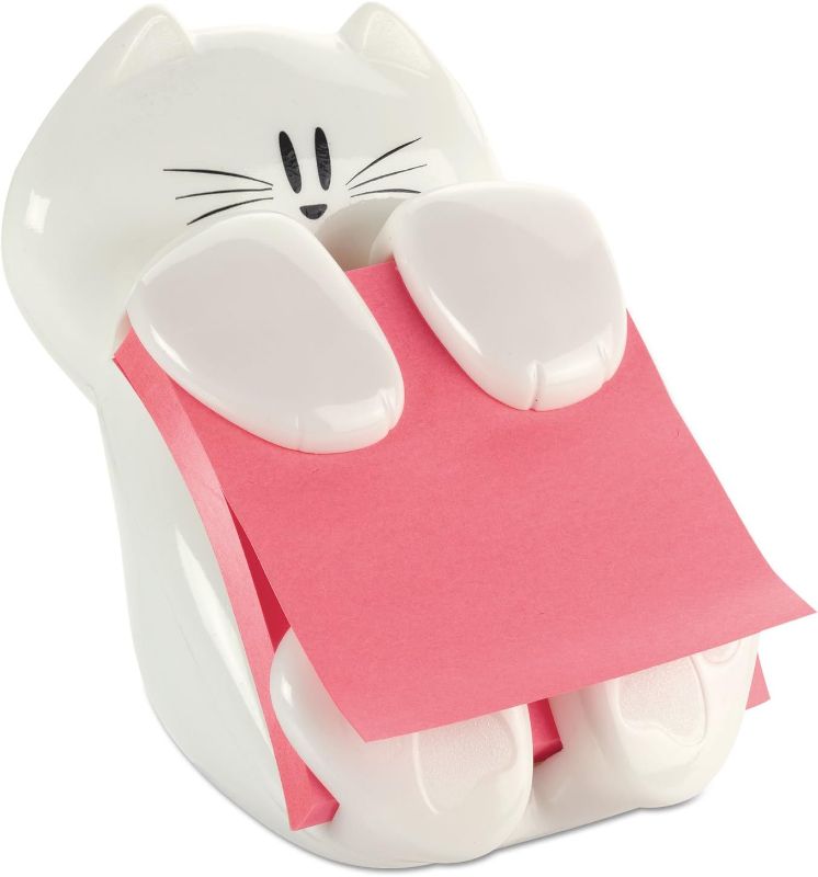 Photo 1 of Post-it Pop-up Note Dispenser, Cat design, 3x3 in, 1 Dispenser/Pack (CAT-330) Cat Dispenser