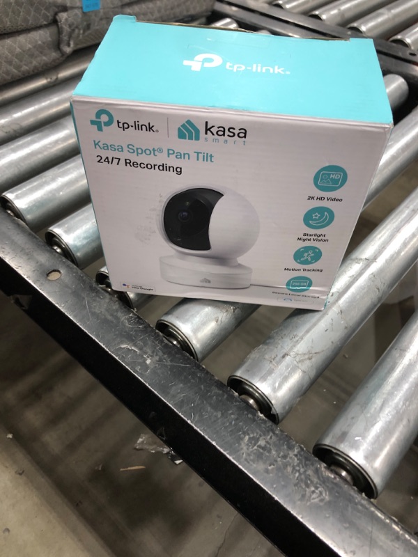 Photo 4 of Kasa Smart 2K Security Camera for Baby Monitor Pan Tilt, 4MP HD Indoor Camera with Motion Detection, Two-Way Audio, Night Vision, Cloud & SD Card Storage, Works with Alexa & Google Home (KC410S) Pan/Tilt Camera New 2K