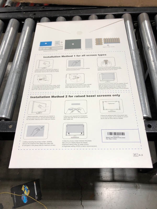 Photo 2 of 27 Inch Computer Privacy Screen for 16:9 Aspect Ratio Widescreen Monitor - Removable Anti Blue Light Glare Privacy Filter, Anti-Scratch Screen Protective Film, Computer Screen Privacy Shield 27 in 27'' Privacy Screen (16:9)