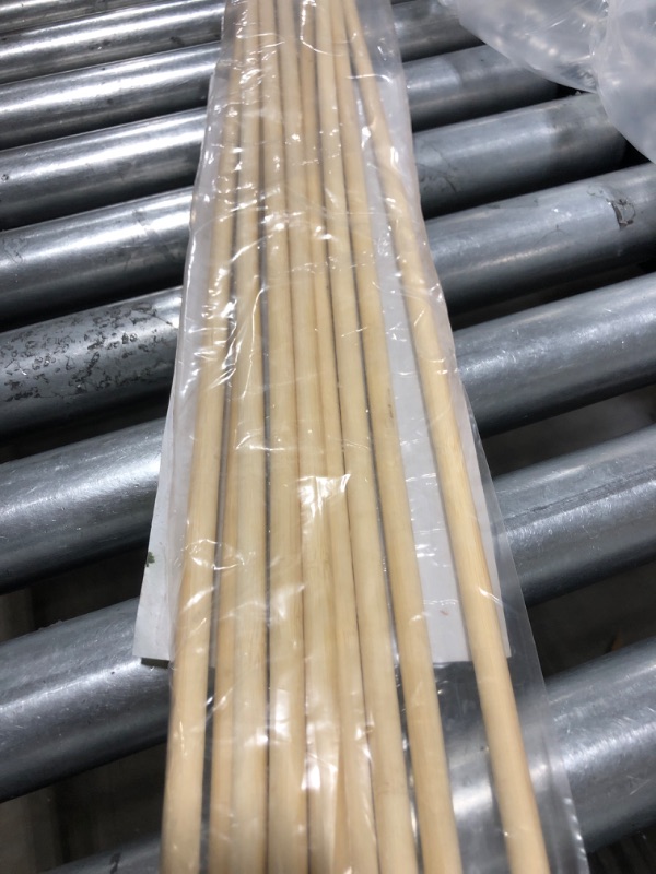 Photo 4 of 10PCS Dowel Rods Wood Sticks Wooden Dowel Rods - 3/8 x 48 Inch Unfinished Bamboo Sticks - for Crafts and DIYers 3/8" x 48" 10