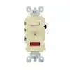 Photo 1 of 15 Amp Commercial Grade Combination 3-Way Toggle Switch/Pilot Light, Ivory
