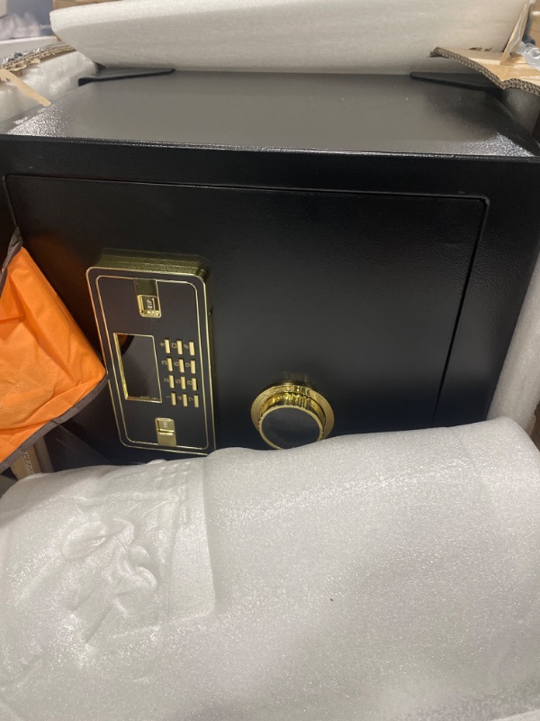 Photo 3 of 2.2 Cubic Upgrade Safe Box Fireproof Waterproof, Security Home Safe Box with Digital Combination, Electronic Keypad & Keys Interior Lock Box, Fireproof Safe for Side Arm Cash and Important Papers