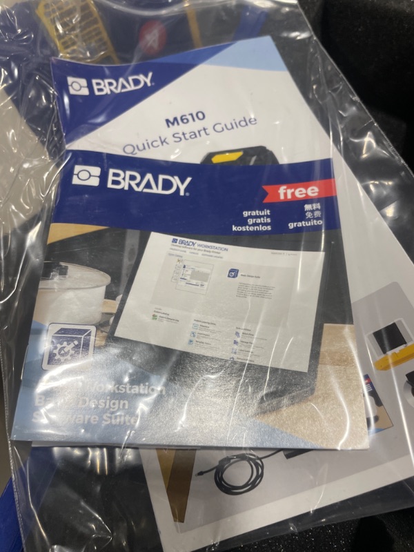 Photo 5 of Brady M610 Handheld Label Maker with Hard Case (M610-KIT). Durability Meets The widest Range of Data Entry Options. Replaces BMP61,Yellow/Gray, Large