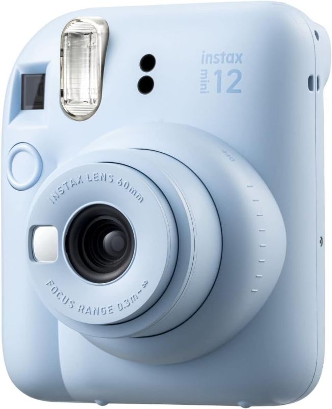 Photo 1 of Fujifilm Instax Mini 12 Camera with NeeGo Case, Fuji Instant Film (20 Sheets) and NeeGo Photo Album (Sky Blue)