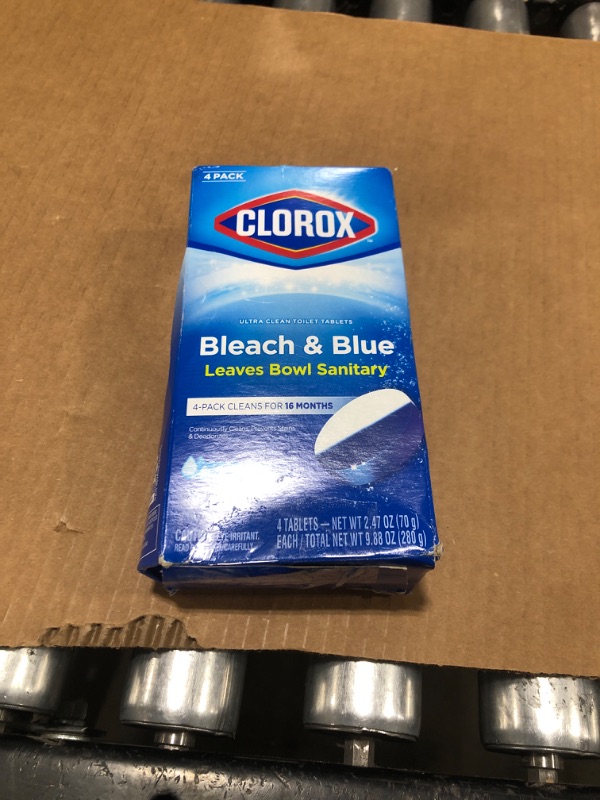 Photo 2 of Clorox Ultra Clean Toilet Tablets Bleach & Blue, Rain Clean, 4 Ct (Package May Vary)