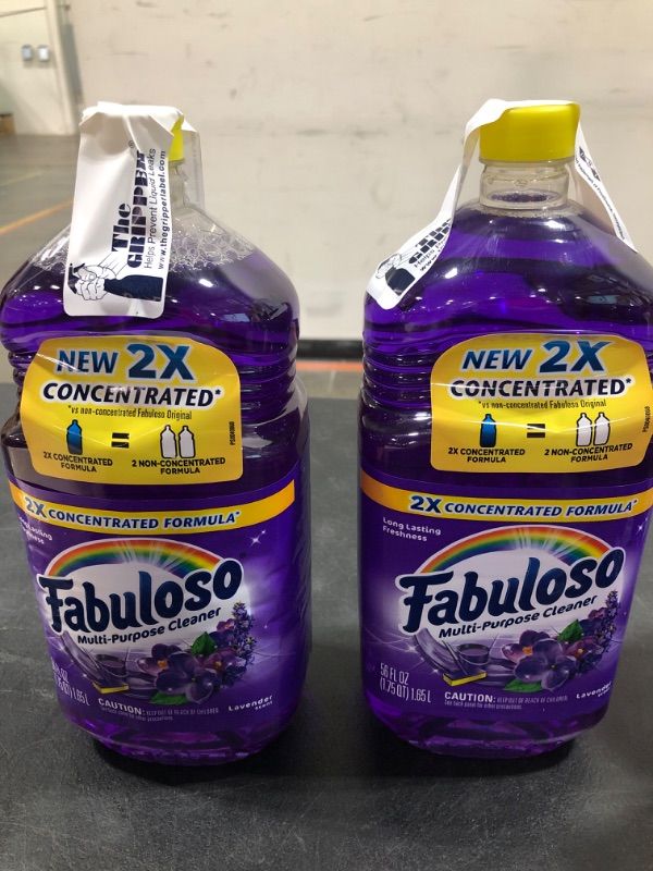 Photo 3 of 2 PACK Fabuloso Lavender Scent Multi-Purpose Cleaner - 2X Concentrated Formula
