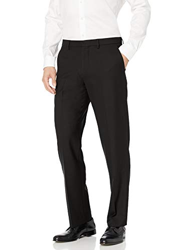 Photo 1 of Amazon Essentials Men's Classic-Fit Wrinkle-Resistant Stretch Dress Pant, Black, 32W X 34L