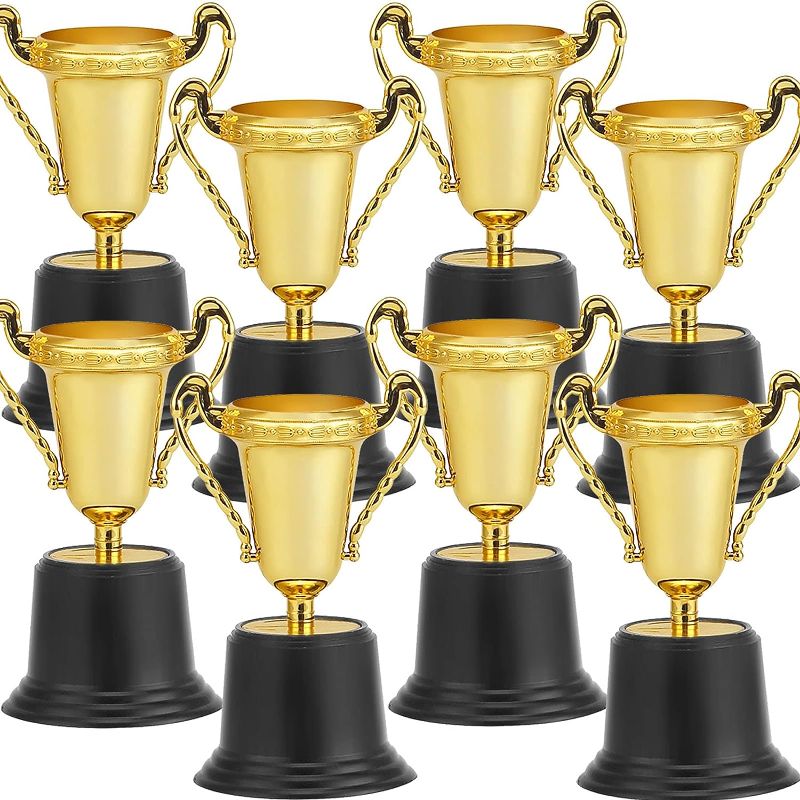 Photo 1 of 3 Packs of 24  Gold Award Trophy Cups,8 Inch Gold Trophies Party Favors for Award Ceremony,Party Celebrations, Corporate Events, Competitions for Boys Girls Kids...
