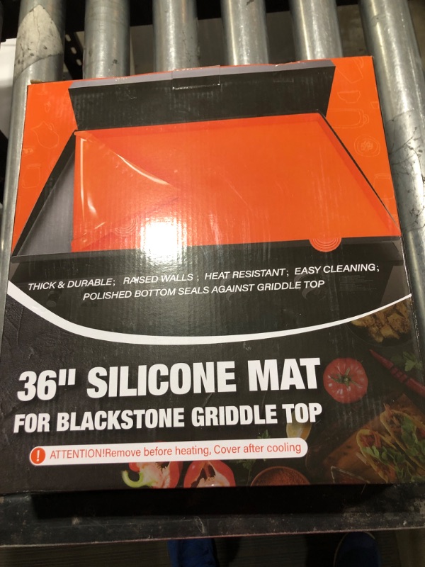 Photo 2 of 36" Food Grade Silicone Griddle Mat for Blackstone Griddle Accessories, Food Grade Silicone Griddle Cover for Blackstone Accessories Protect Your Griddle from Insects Rust 36YC