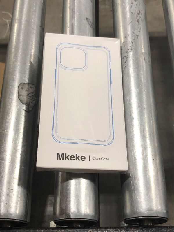 Photo 2 of Mkeke for iPhone 14 Case & iPhone 13 Case Clear, New Designed Slim Phone Case iPhone 13 & 14 with Protective Bumper for Apple iPhone 14 / iPhone 13 6.1'' [Anti Yellowing] [Military Grade Protection]