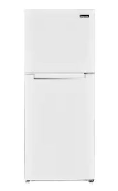 Photo 1 of 10.1 cu. ft. Top Freezer Refrigerator in White
