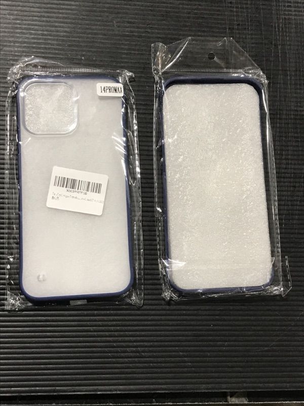 Photo 1 of ** 2 Pack** TwoTry Unique Translucent Design Case for iPhone 14 Pro Max,[Non-Yellowing] [Military-Grade Drop Protection] Ultra Thin Frameless Shockproof Protective Phone Case 6.7 inch 2023 