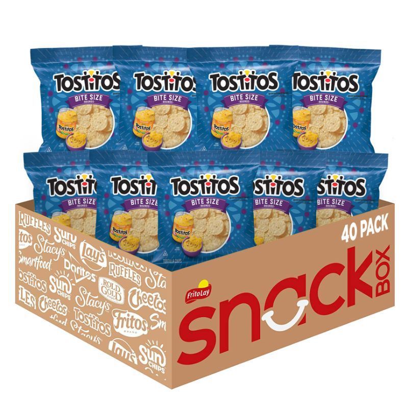 Photo 1 of Tostitos Bite Sized Rounds Tortilla Chips, 1 Ounce (Pack of 40) Bite Size Rounds Best By: January 2024