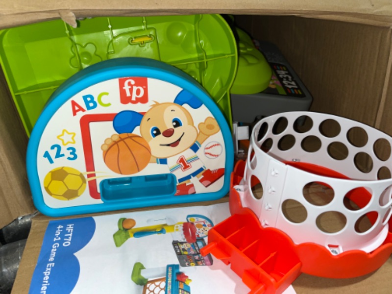 Photo 1 of Fisher-Price Laugh & Learn Sports Activity Center with Smart Stages Learning, Basketball Soccer Baseball, 4-in-1 Game Experience
