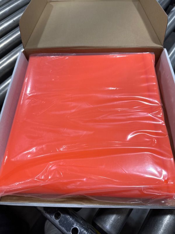 Photo 2 of 36" Orange Magnetic with Handle Silicone Tray Matting - Heavy Duty Food Grade Silicone Tray Matting Silicone Tray Matting to Protect Your Trays from Dirt and Rust
