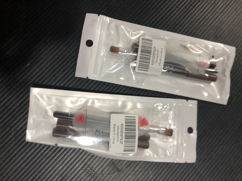 Photo 2 of 2 pack short eyebrow pencil with 1 pack eyebrow brush, 1 pack eyebrow tool, #brownpen001---2 packs 