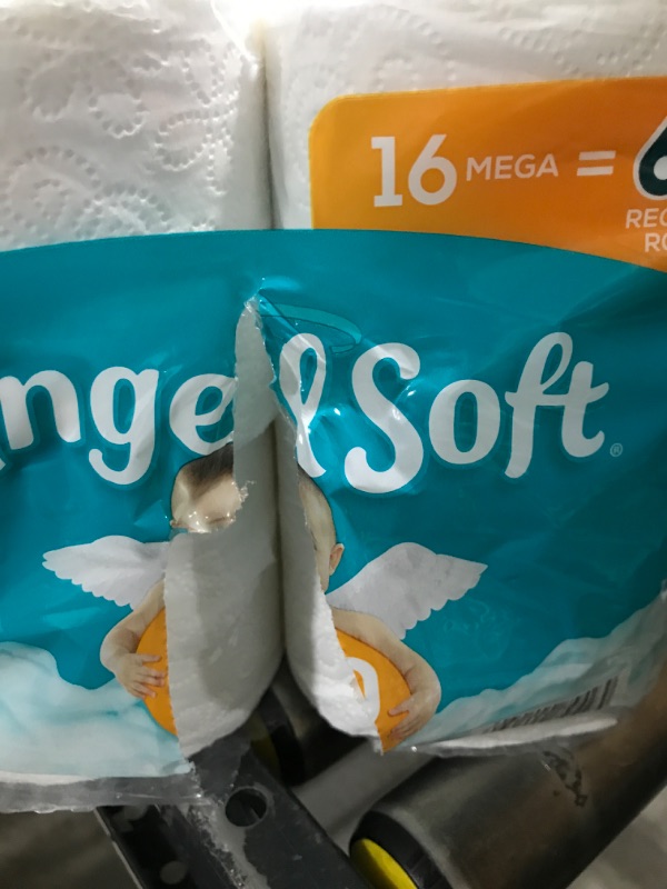 Photo 3 of Angel Soft® Toilet Paper, 16 Mega Rolls = 64 Regular Rolls, 2-Ply Bath Tissue