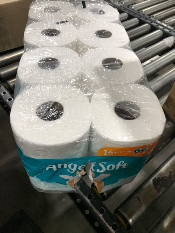 Photo 2 of Angel Soft® Toilet Paper, 16 Mega Rolls = 64 Regular Rolls, 2-Ply Bath Tissue