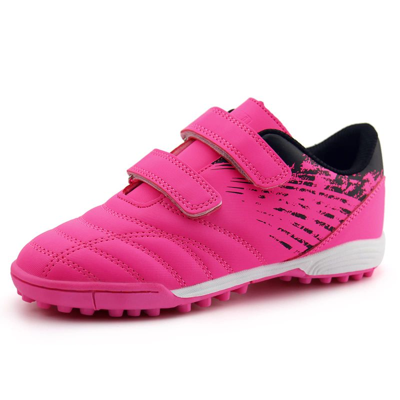 Photo 1 of brooman Kids Comfortable Turf Soccer Shoes Athletic Football Shoes 3 Little Kid Pink