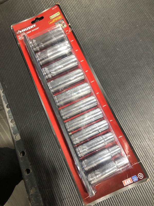 Photo 2 of 1/2 in. Drive SAE Deep Socket Set (11-Piece)