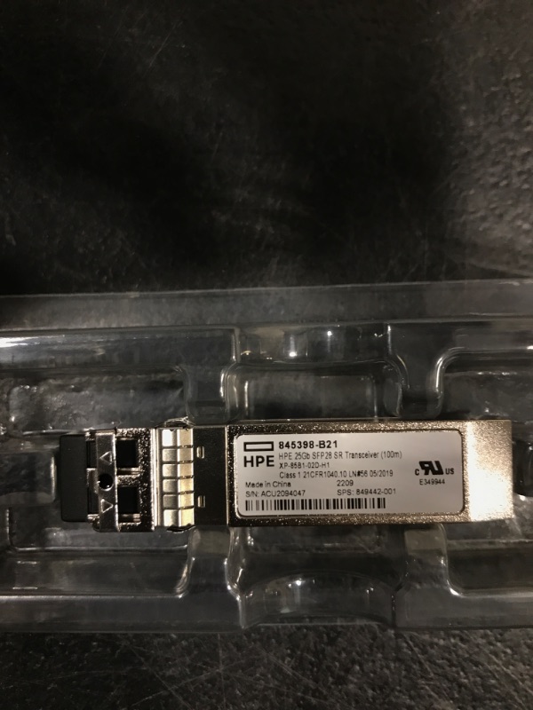 Photo 1 of HEWLETT PACKARD HPE 25Gb SFP28 SR 100m Transceiver