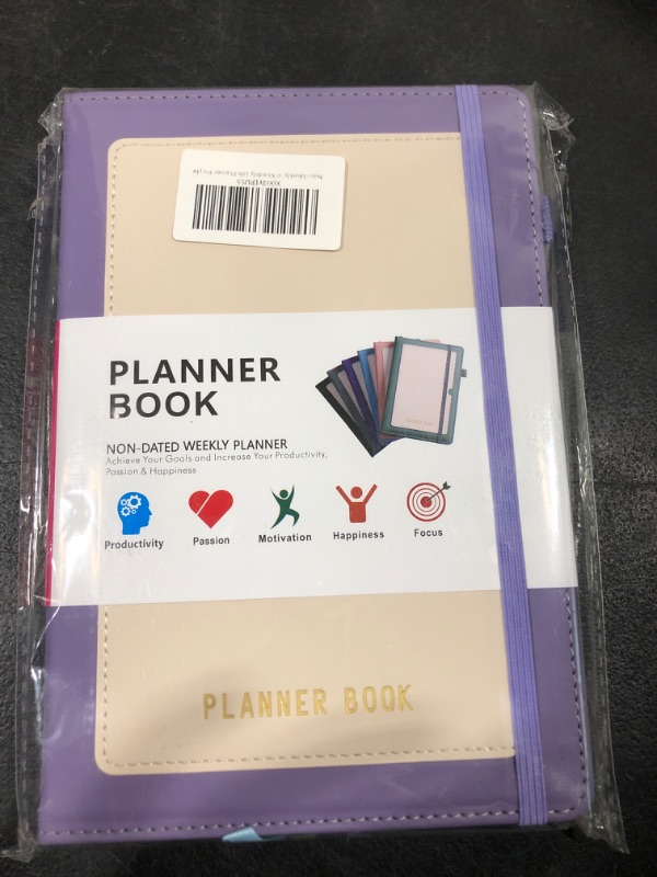 Photo 2 of Undated Deluxe Weekly & Monthly Life Planner (Purple)