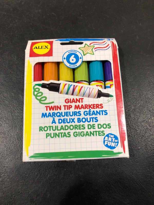 Photo 1 of ALEX Toys Artist Studio 6 Giant Twin Tip Markers