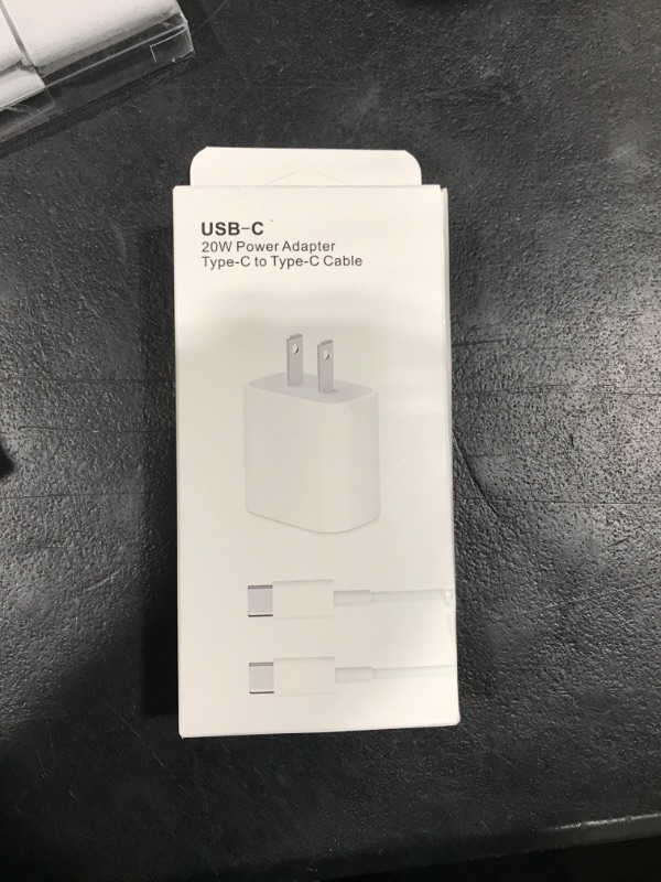 Photo 2 of 20W USB C Fast Charger,Compatible with iPad Pro 12.9inch 6th/5th/4th/3rd; iPad Pro 11inch 4th/3rd/2nd/1st; iPad Air 4/5th; iPad 10th;Ipad Mini 6th, PD Wall Charger with 6.6ft USBC to C Charging Cable